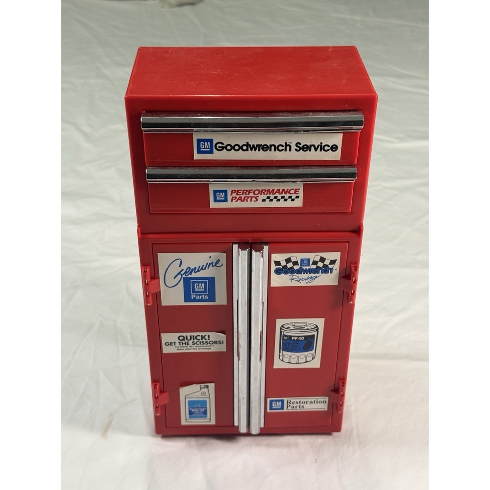Vintage 1995 FunRise GM Goodwrench Mechanics Toolbox & Chest 2pc, free shipping